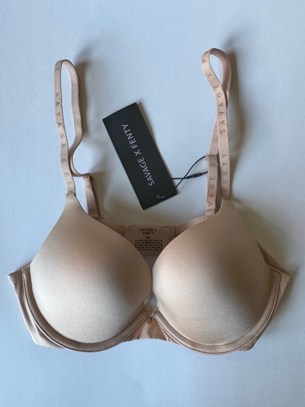 Savage X Fenty Smooth T-Shirt Bra - Honey Nude, NWT 32B